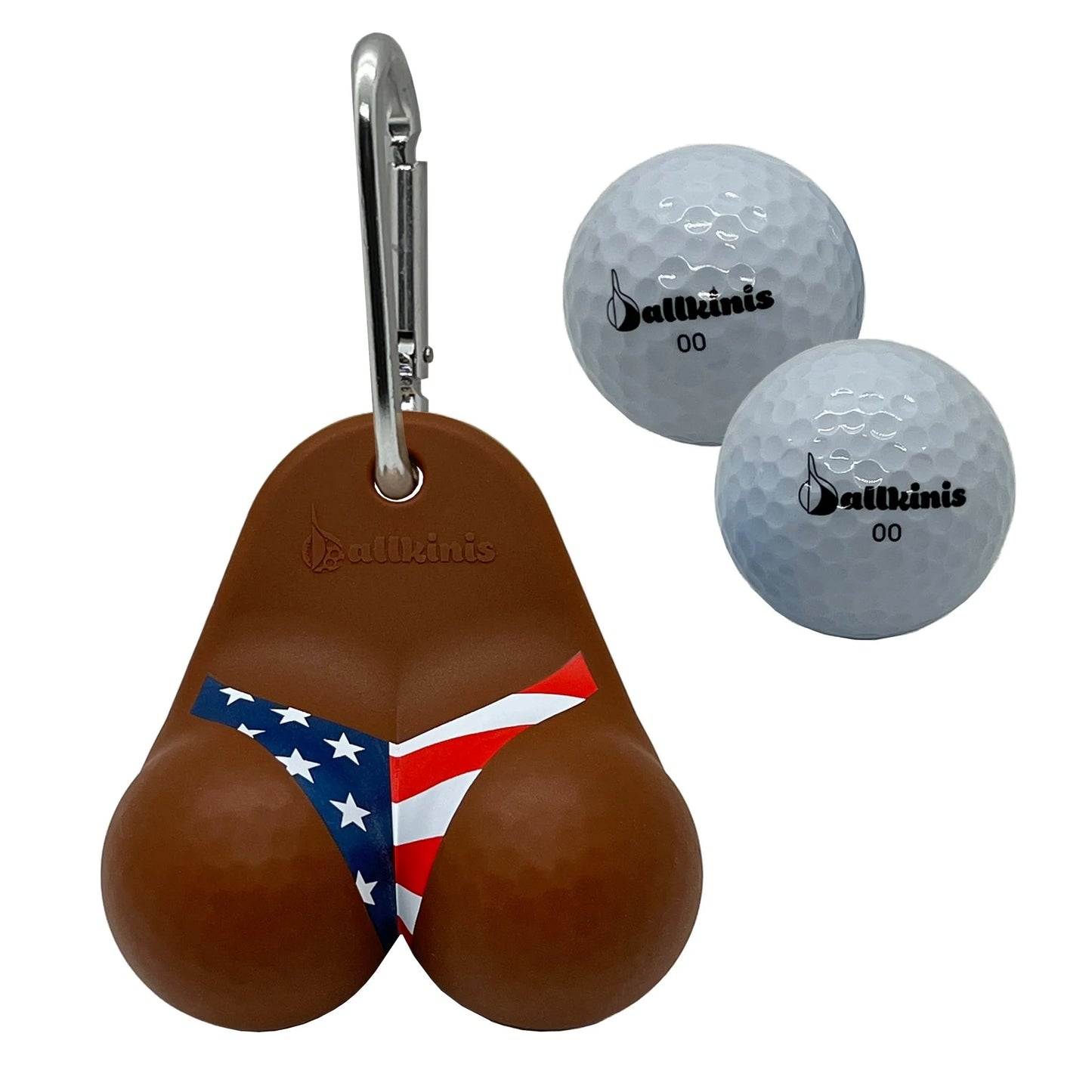 Ballkinis Bottom USA Bikini Funny Golf Ball Holder