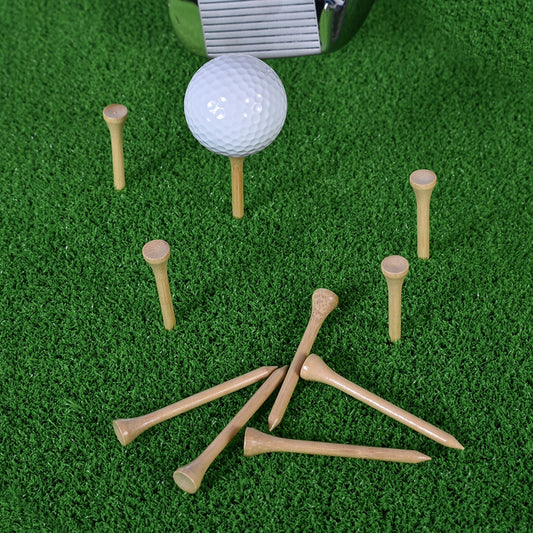 Biodegradable & 100% Compostable Bamboo Golf Tees - 100Pcs