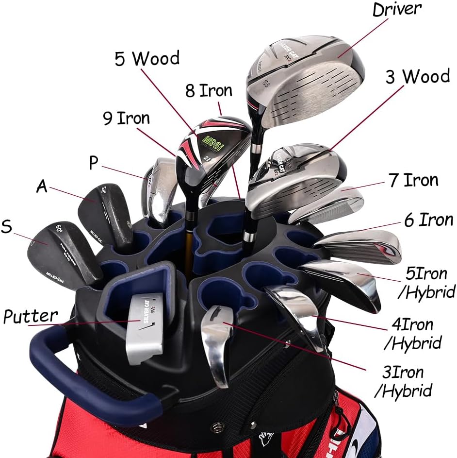 Ask Echo Premium Cart Golf Bag - 14 Way Dividers