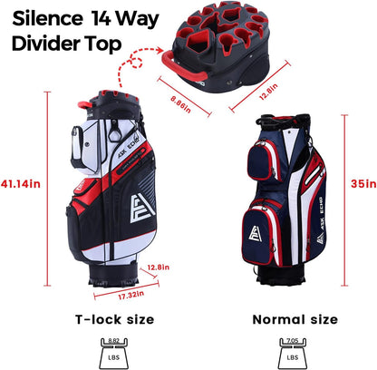 Ask Echo Premium Cart Golf Bag - 14 Way Dividers