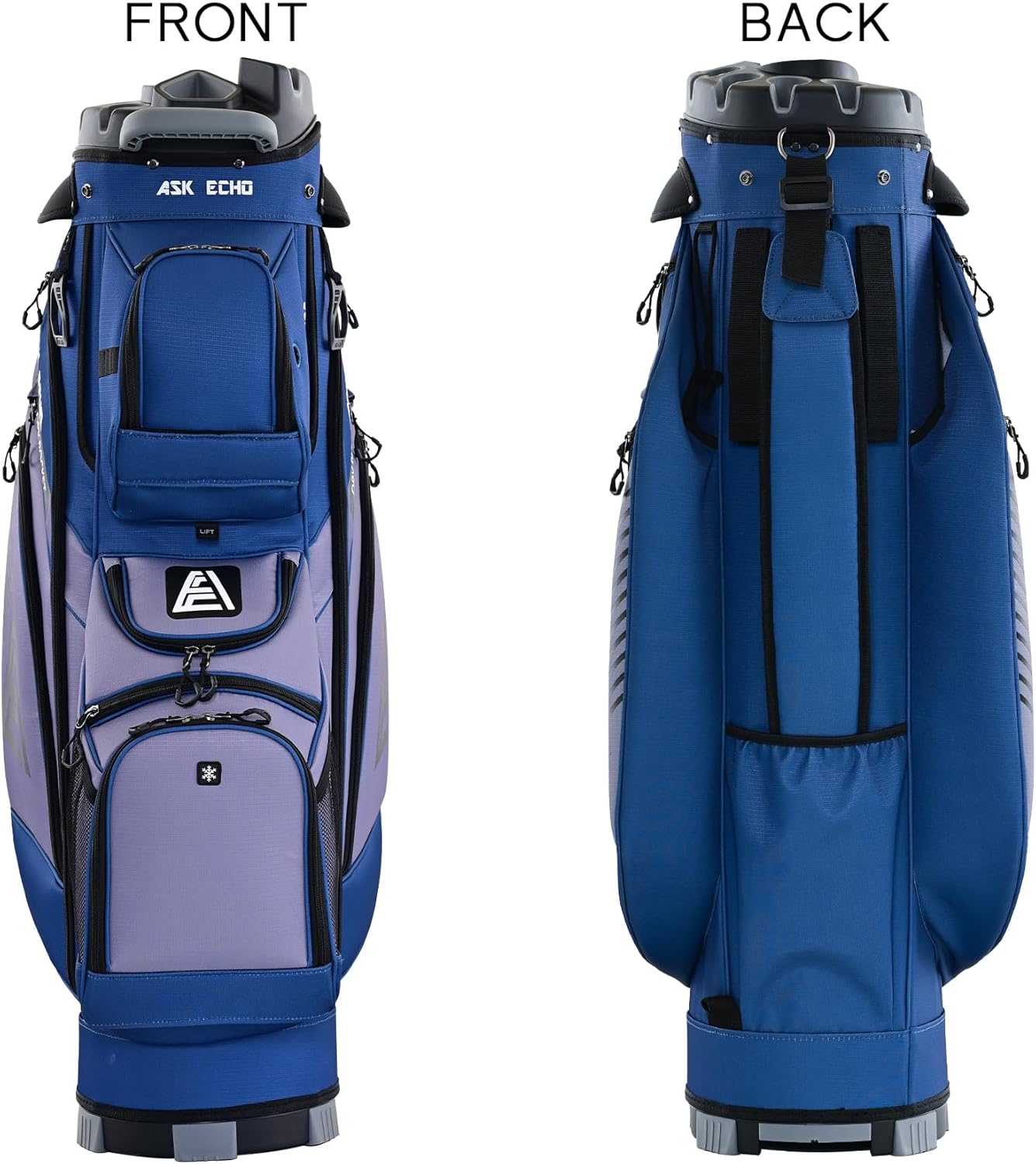 Ask Echo Premium Cart Golf Bag - 14 Way Dividers