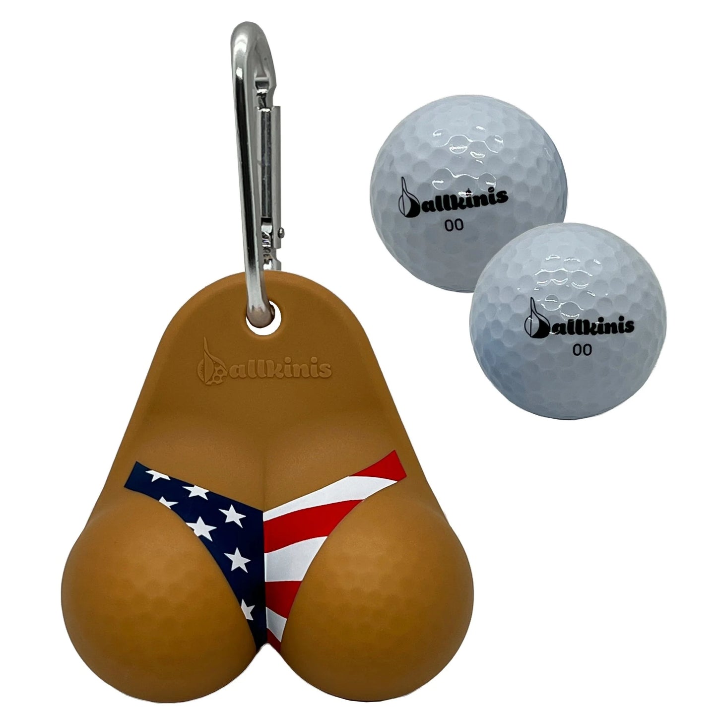 Ballkinis Bottom USA Bikini Funny Golf Ball Holder