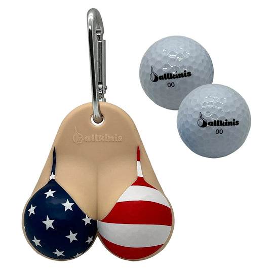 Ballkinis Top USA Bikini Funny Golf Ball Holder