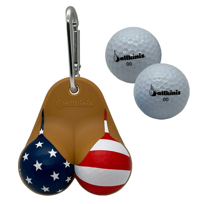 Ballkinis Top USA Bikini Funny Golf Ball Holder