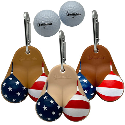 Ballkinis Top USA Bikini Funny Golf Ball Holder