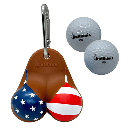 Ballkinis Top USA Bikini Funny Golf Ball Holder